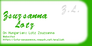 zsuzsanna lotz business card